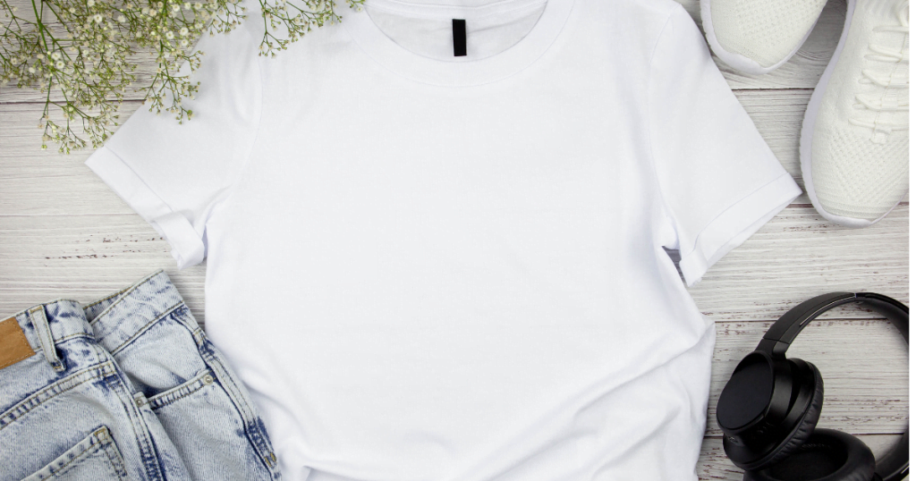 A white T-shirt can be teamed with white sneakers or flats and jeans for a relaxed and casual look.